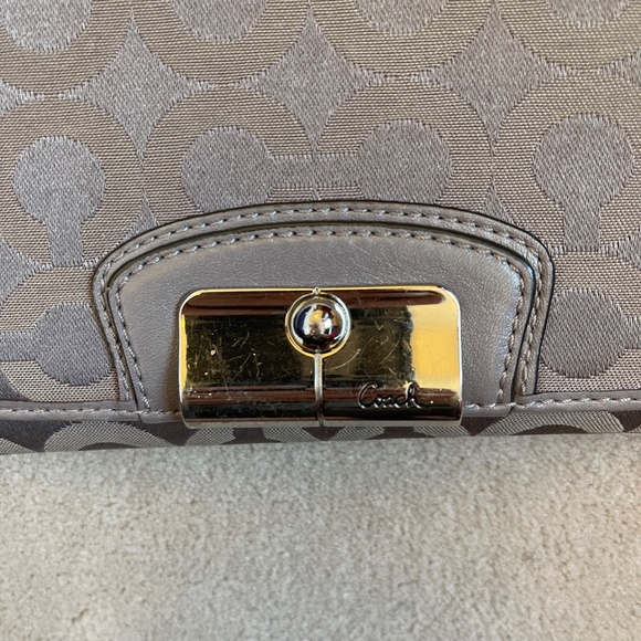 COACH Gray PopArt C Trifold Wallet - Picture 3 of 11